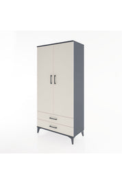Hyperion Dolap 4 Raflı 2 Çekmeceli 2 Kapaklı 88x44x182 - S57M007V4B