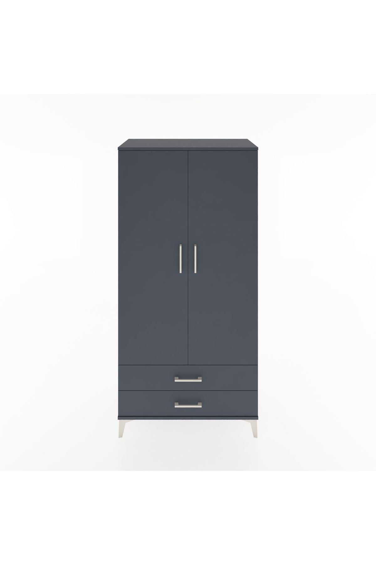 Hyperion Dolap 4 Raflı 2 Çekmeceli 2 Kapaklı 88x44x182 - S57M007V5B