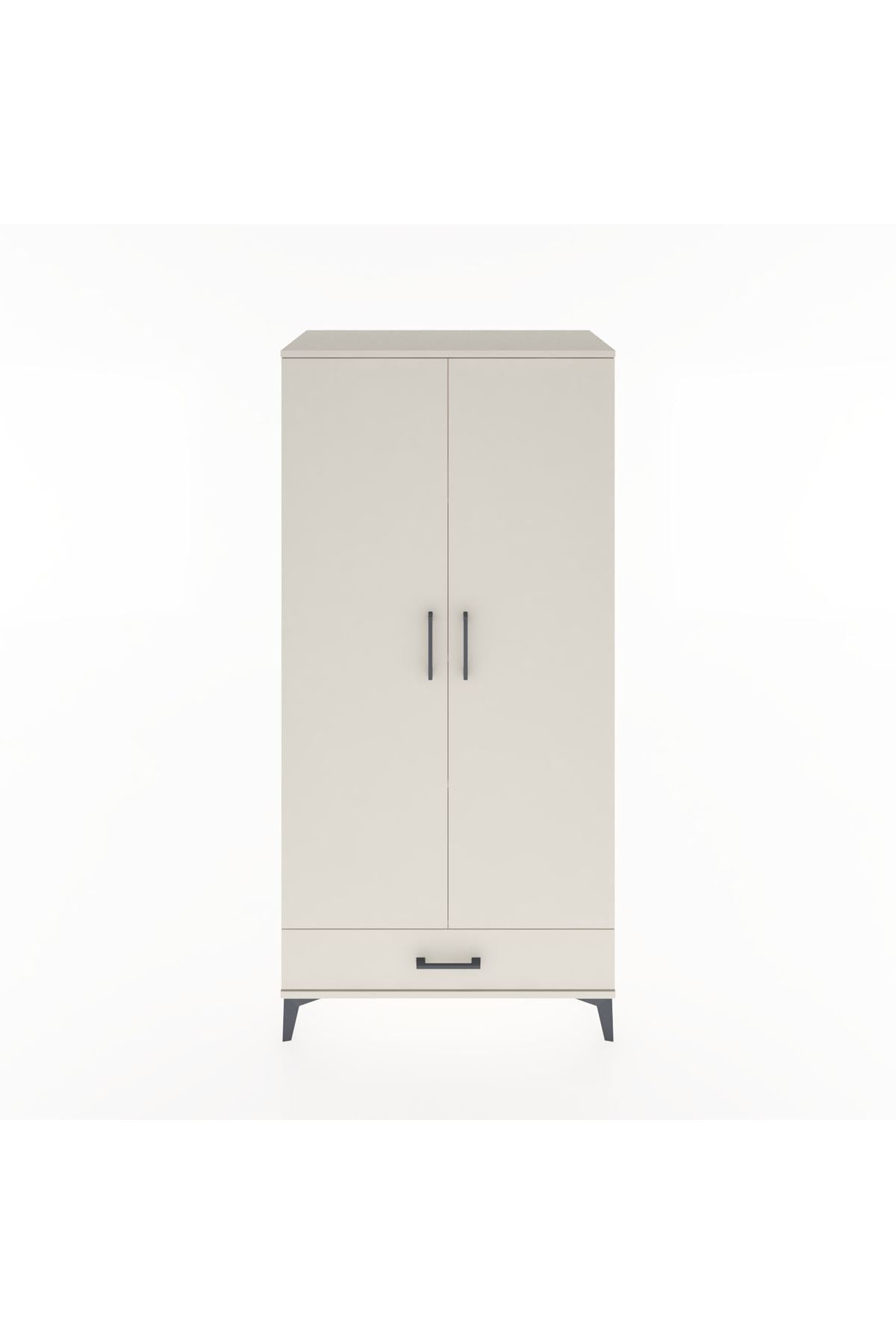 Hyperion Dolap 4 Raflı Tek Çekmeceli 2 Kapaklı 88x44x182 - S57M008V1B