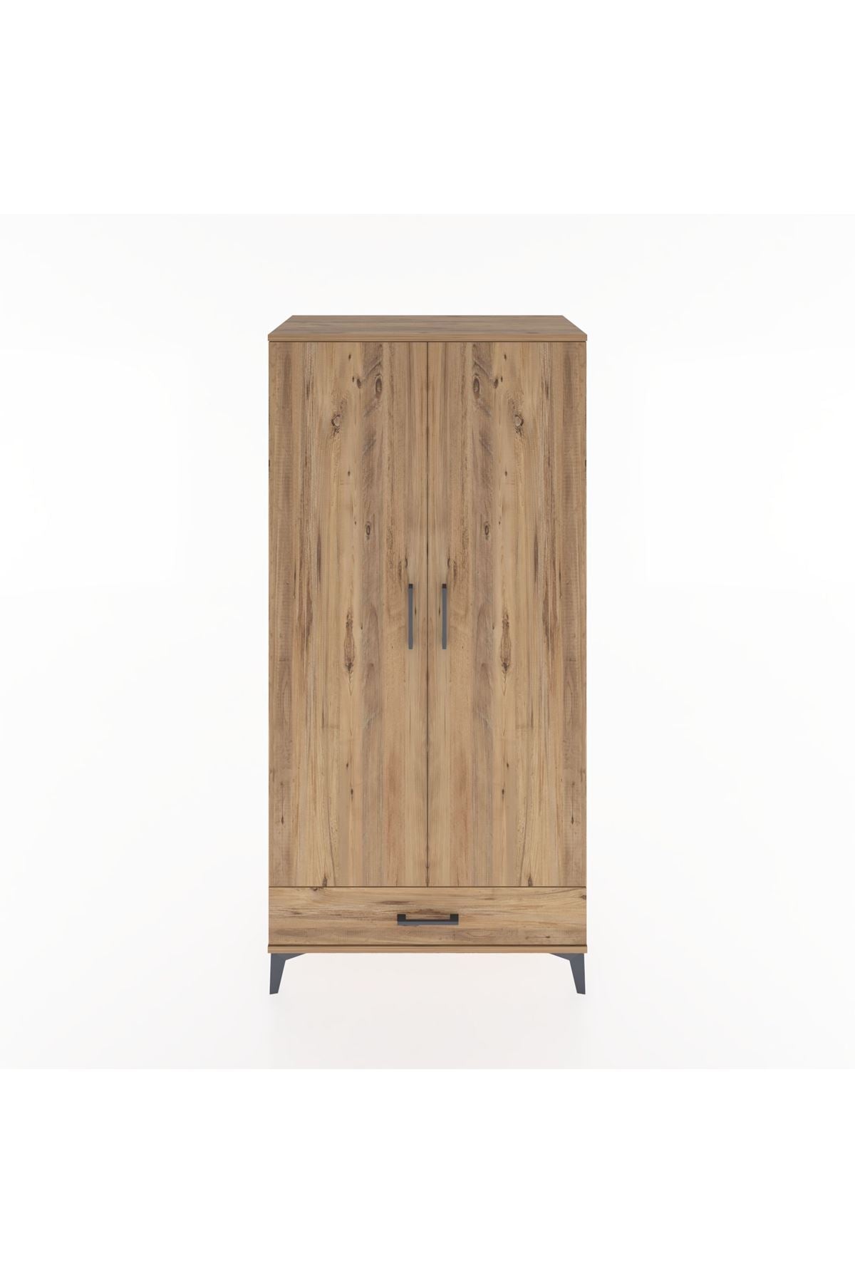 Hyperion Dolap 4 Raflı Tek Çekmeceli 2 Kapaklı 88x44x182 - S57M008V9B