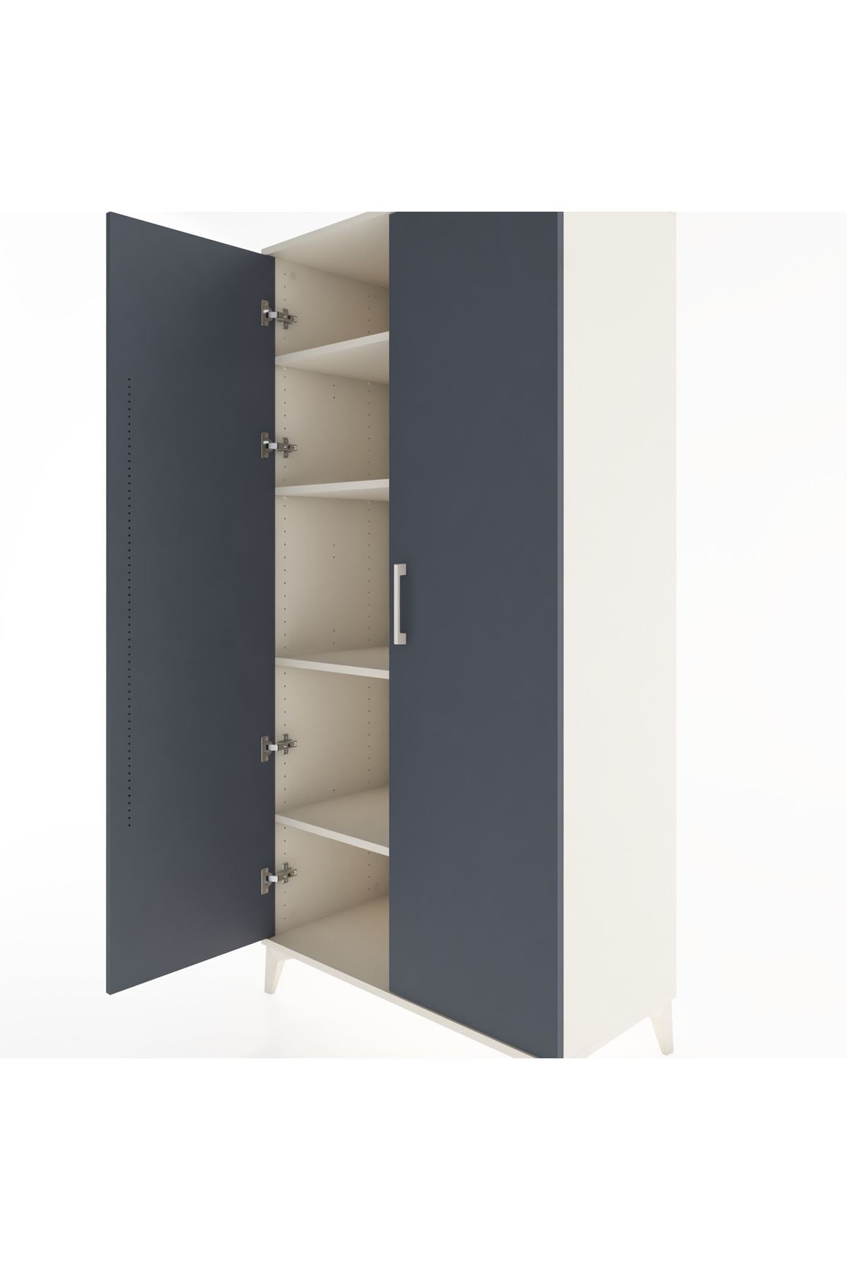 Hyperion Dolap 4 Raflı 2 Kapaklı 88x44x182 - S57M009V2B