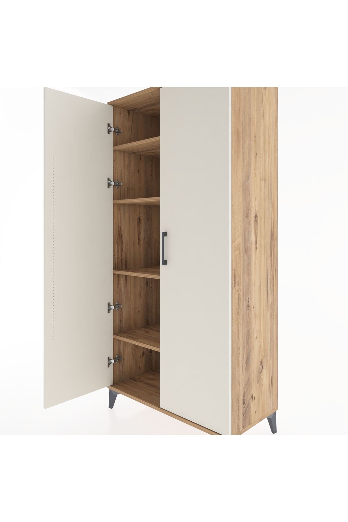 Hyperion Dolap 4 Raflı 2 Kapaklı 88x44x182 - S57M009V7B