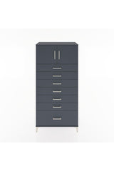 Hyperion Dolap Tek Raflı 7 Çekmeceli 2 Kapaklı 88x44x182