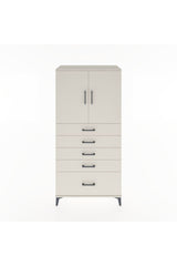 Hyperion Dolap Tek Raflı 5 Çekmeceli 2 Kapaklı 88x44x182