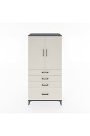 Hyperion Dolap 2 Raflı 4 Çekmeceli 2 Kapaklı 88x44x182 - S57M013V4B