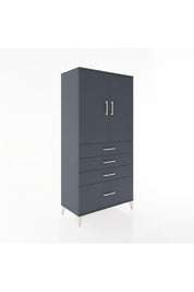 Hyperion Dolap 2 Raflı 4 Çekmeceli 2 Kapaklı 88x44x182 - S57M013V5B