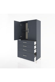 Hyperion Dolap 2 Raflı 4 Çekmeceli 2 Kapaklı 88x44x182 - S57M013V5B