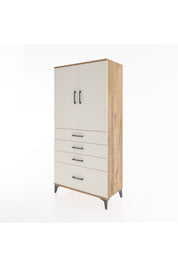 Hyperion Dolap 2 Raflı 4 Çekmeceli 2 Kapaklı 88x44x182 - S57M013V7B