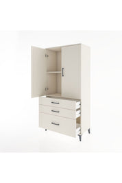 Hyperion Dolap 2 Raflı 3 Çekmeceli 2 Kapaklı 88x44x182 - S57M014V1B