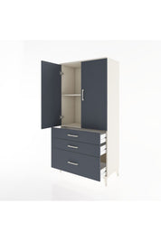 Hyperion Dolap 2 Raflı 3 Çekmeceli 2 Kapaklı 88x44x182 - S57M014V2B