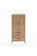 Hyperion Dolap 2 Raflı 3 Çekmeceli 2 Kapaklı 88x44x182