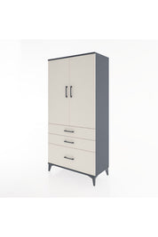 Hyperion Dolap 2 Raflı 3 Çekmeceli 2 Kapaklı 88x44x182 - S57M014V4B