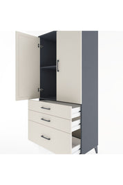 Hyperion Dolap 2 Raflı 3 Çekmeceli 2 Kapaklı 88x44x182 - S57M014V4B