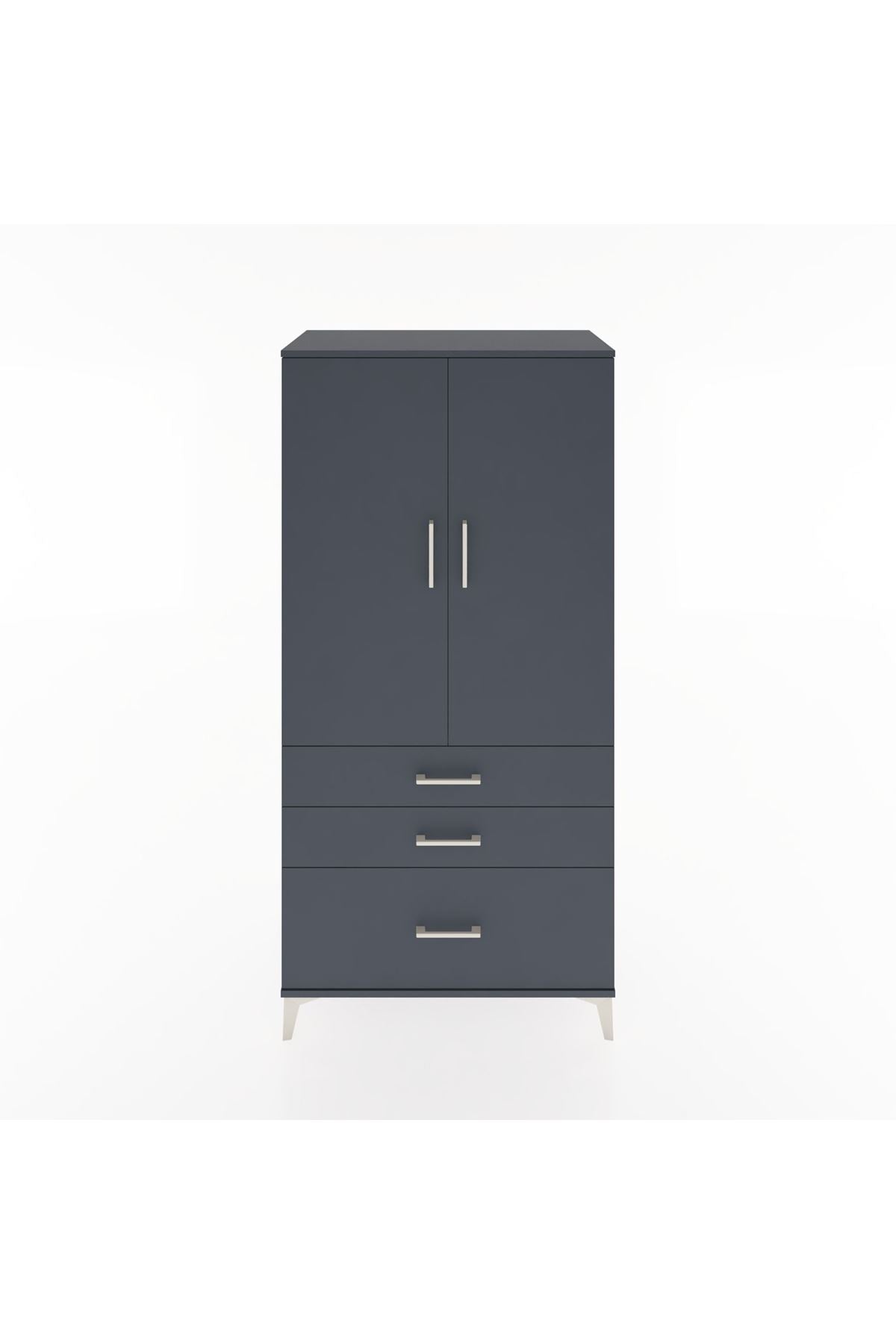 Hyperion Dolap 2 Raflı 3 Çekmeceli 2 Kapaklı 88x44x182 - S57M014V5B