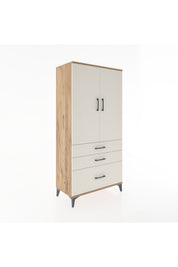Hyperion Dolap 2 Raflı 3 Çekmeceli 2 Kapaklı 88x44x182 - S57M014V7B
