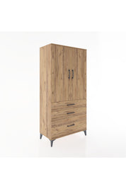 Hyperion Dolap 2 Raflı 3 Çekmeceli 2 Kapaklı 88x44x182 - S57M014V9B