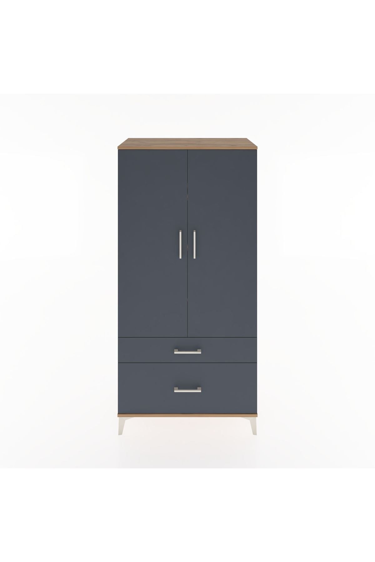 Hyperion Dolap 4 Raflı 2 Çekmeceli 2 Kapaklı 88x44x182 - S57M015V8B