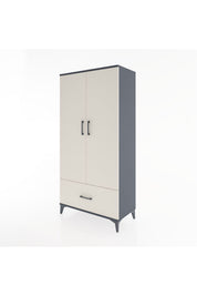 Hyperion Dolap 4 Raflı Tek Çekmeceli 2 Kapaklı 88x44x182 - S57M016V4B