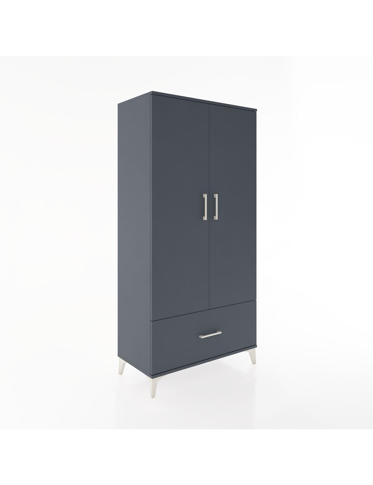 Hyperion Dolap 4 Raflı Tek Çekmeceli 2 Kapaklı 88x44x182 - S57M016V5B