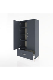 Hyperion Dolap 4 Raflı Tek Çekmeceli 2 Kapaklı 88x44x182 - S57M016V5B