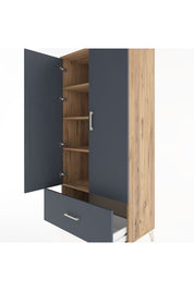 Hyperion Dolap 4 Raflı Tek Çekmeceli 2 Kapaklı 88x44x182 - S57M016V8B