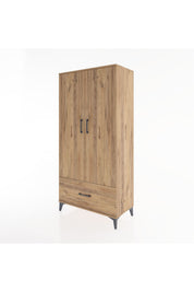 Hyperion Dolap 4 Raflı Tek Çekmeceli 2 Kapaklı 88x44x182 - S57M016V9B