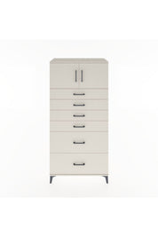 Hyperion Dolap Tek Raflı 6 Çekmeceli 2 Kapaklı 88x44x182 - S57M017V1B