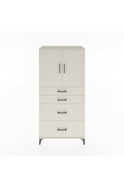 Hyperion Dolap Tek Raflı 4 Çekmeceli 2 Kapaklı 88x44x182 - S57M019V1B