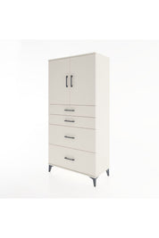 Hyperion Dolap Tek Raflı 4 Çekmeceli 2 Kapaklı 88x44x182 - S57M019V1B