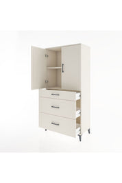 Hyperion Dolap 2 Raflı 3 Çekmeceli 2 Kapaklı 88x44x182 - S57M020V1B