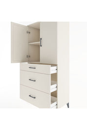 Hyperion Dolap 2 Raflı 3 Çekmeceli 2 Kapaklı 88x44x182 - S57M020V1B