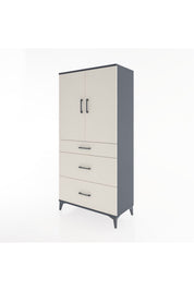 Hyperion Dolap 2 Raflı 3 Çekmeceli 2 Kapaklı 88x44x182 - S57M020V4B