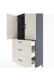 Hyperion Dolap 2 Raflı 3 Çekmeceli 2 Kapaklı 88x44x182 - S57M020V4B