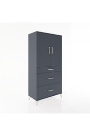 Hyperion Dolap 2 Raflı 3 Çekmeceli 2 Kapaklı 88x44x182 - S57M020V5B