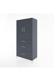 Hyperion Dolap 2 Raflı 3 Çekmeceli 2 Kapaklı 88x44x182 - S57M020V5B