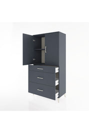 Hyperion Dolap 2 Raflı 3 Çekmeceli 2 Kapaklı 88x44x182 - S57M020V5B