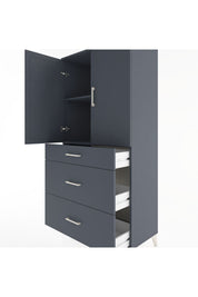 Hyperion Dolap 2 Raflı 3 Çekmeceli 2 Kapaklı 88x44x182 - S57M020V5B