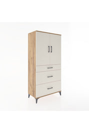 Hyperion Dolap 2 Raflı 3 Çekmeceli 2 Kapaklı 88x44x182 - S57M020V7B