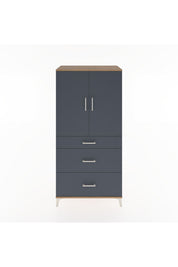 Hyperion Dolap 2 Raflı 3 Çekmeceli 2 Kapaklı 88x44x182 - S57M020V8B