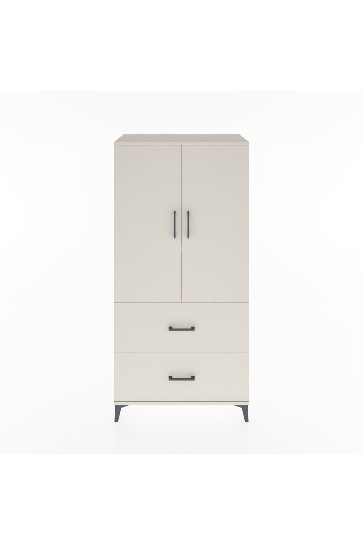 Hyperion Dolap 3 Raflı 2 Çekmeceli 2 Kapaklı 88x44x182 - S57M021V1B