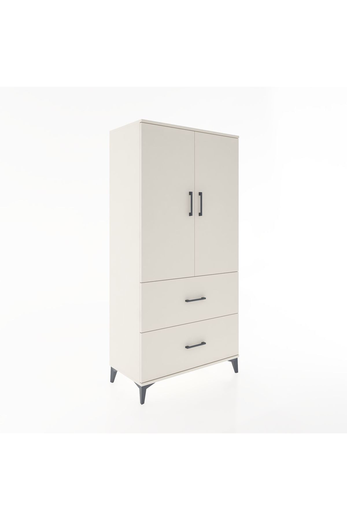 Hyperion Dolap 3 Raflı 2 Çekmeceli 2 Kapaklı 88x44x182 - S57M021V1B