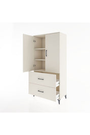 Hyperion Dolap 3 Raflı 2 Çekmeceli 2 Kapaklı 88x44x182 - S57M021V1B
