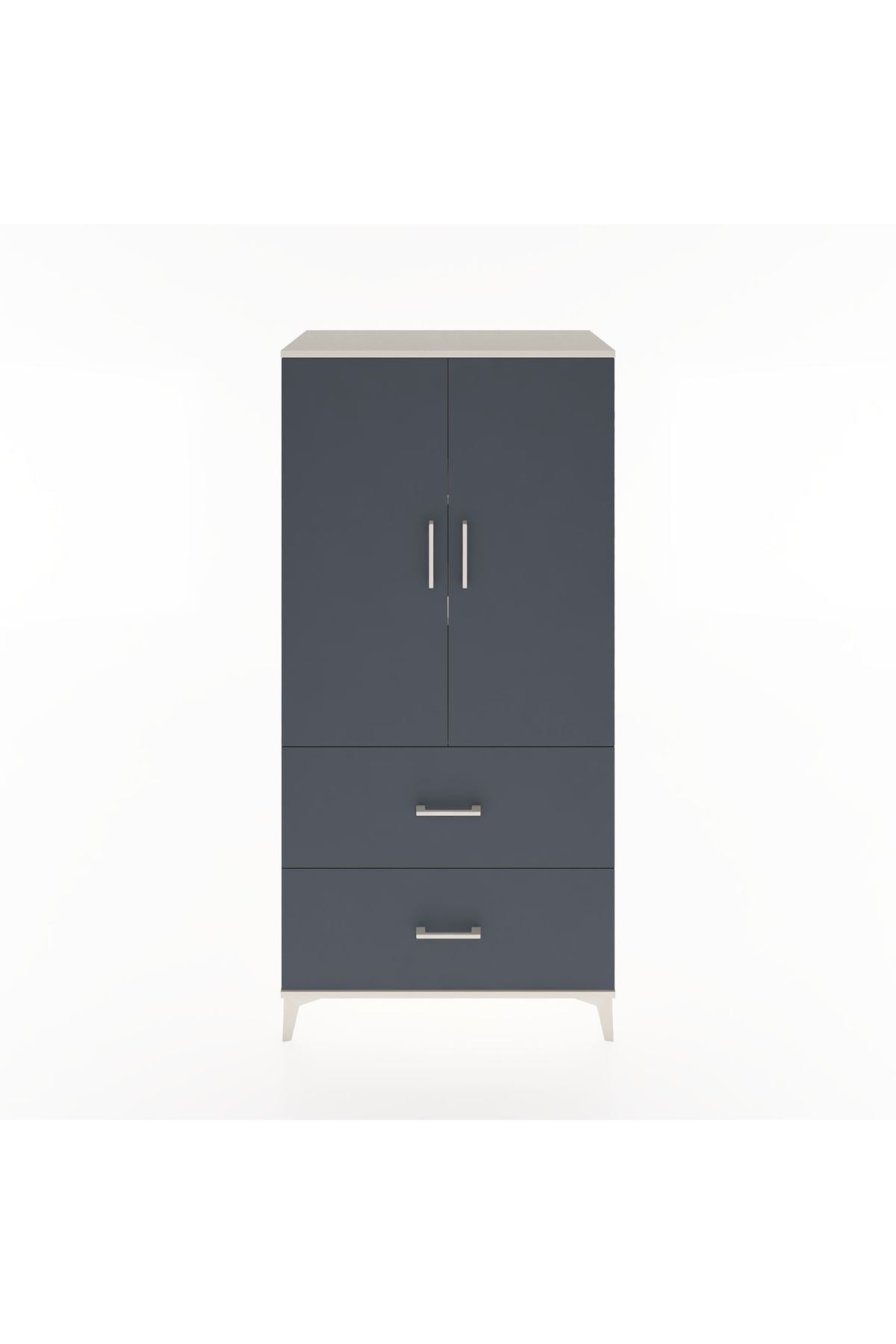 Hyperion Dolap 3 Raflı 2 Çekmeceli 2 Kapaklı 88x44x182 - S57M021V2B