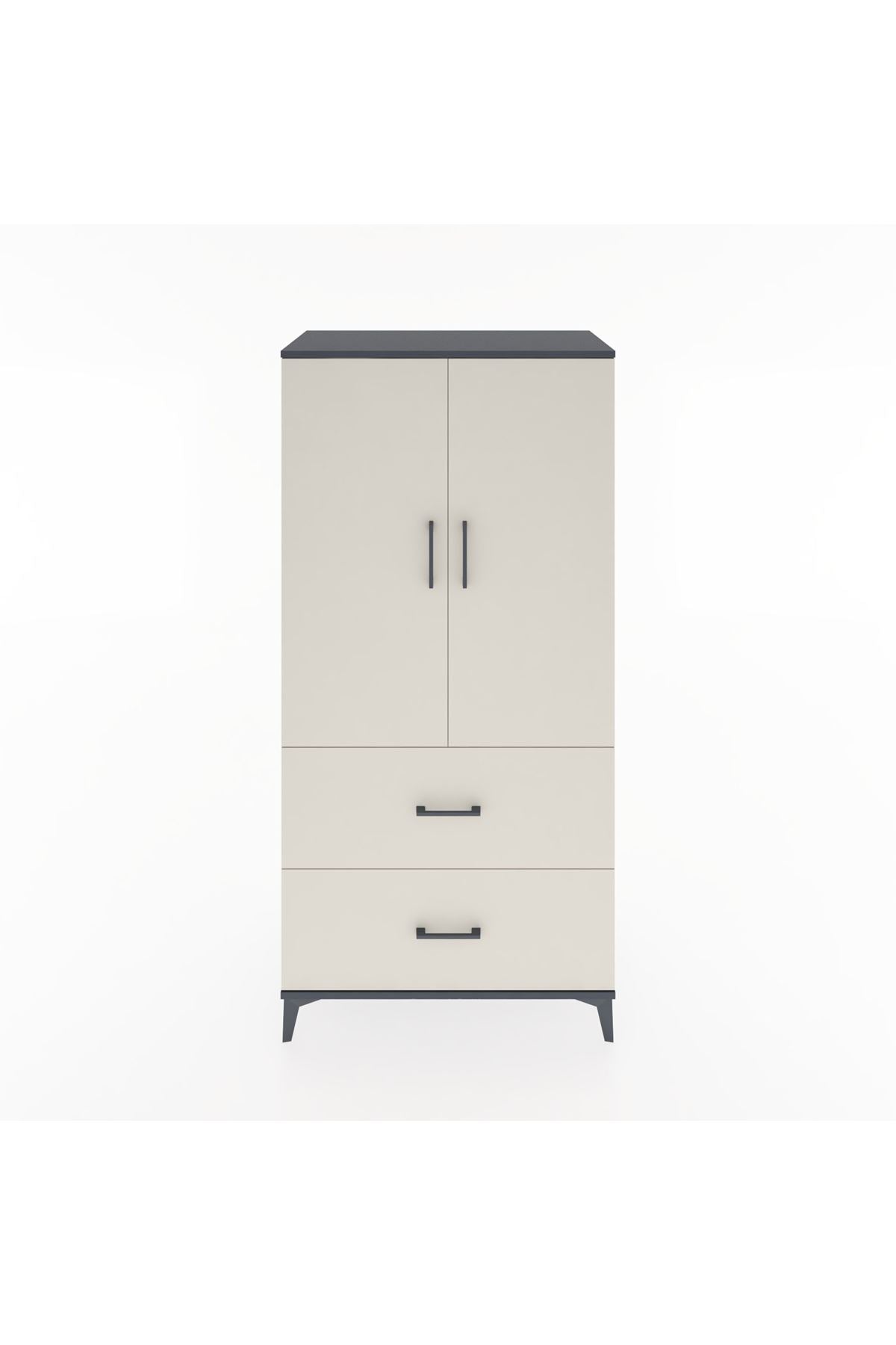 Hyperion Dolap 3 Raflı 2 Çekmeceli 2 Kapaklı 88x44x182 - S57M021V4B