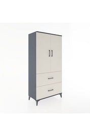 Hyperion Dolap 3 Raflı 2 Çekmeceli 2 Kapaklı 88x44x182 - S57M021V4B