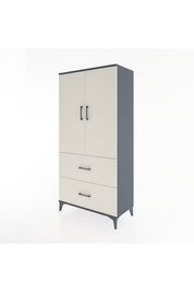 Hyperion Dolap 3 Raflı 2 Çekmeceli 2 Kapaklı 88x44x182 - S57M021V4B