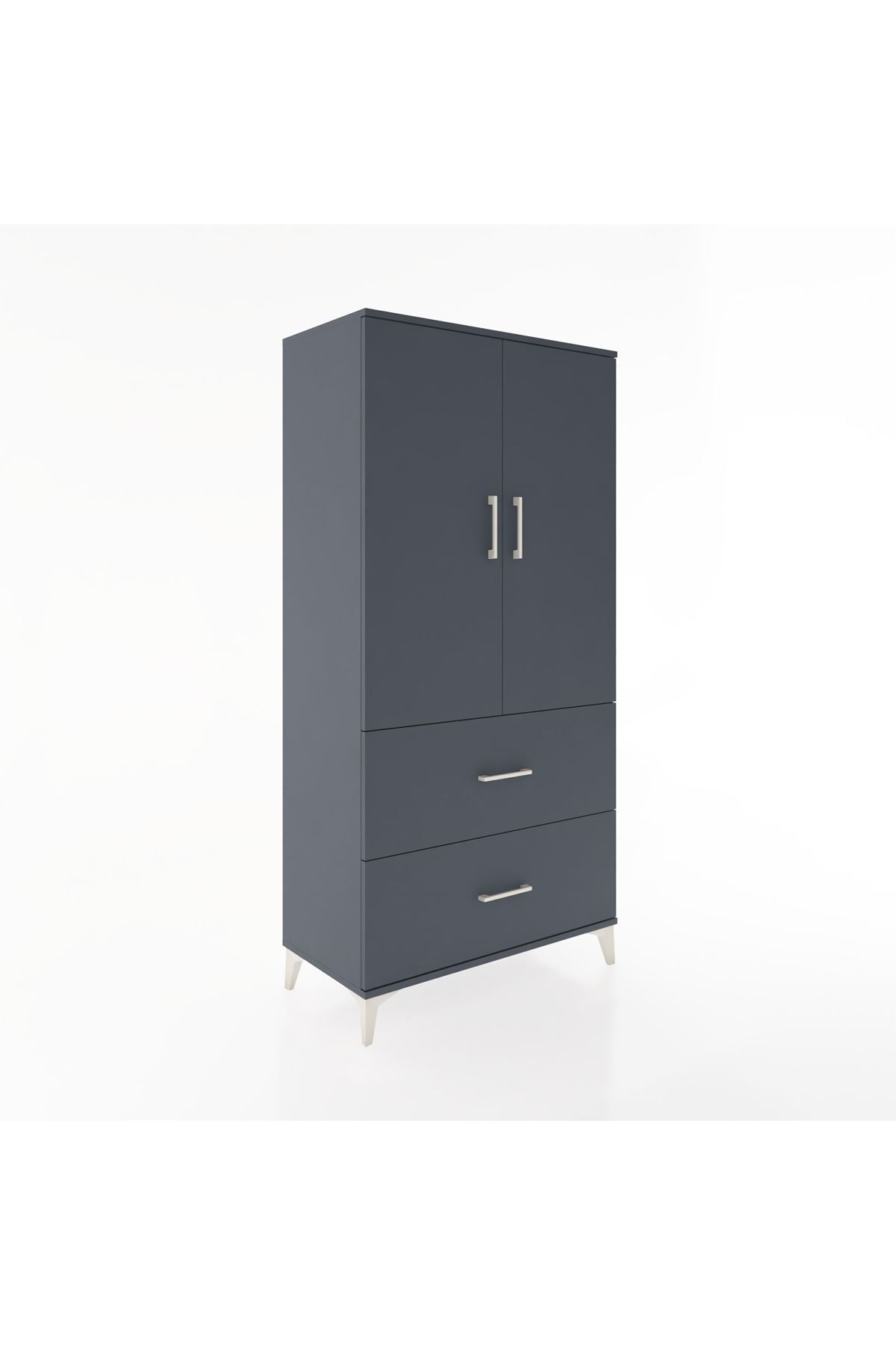 Hyperion Dolap 3 Raflı 2 Çekmeceli 2 Kapaklı 88x44x182 - S57M021V5B