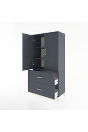 Hyperion Dolap 3 Raflı 2 Çekmeceli 2 Kapaklı 88x44x182 - S57M021V5B