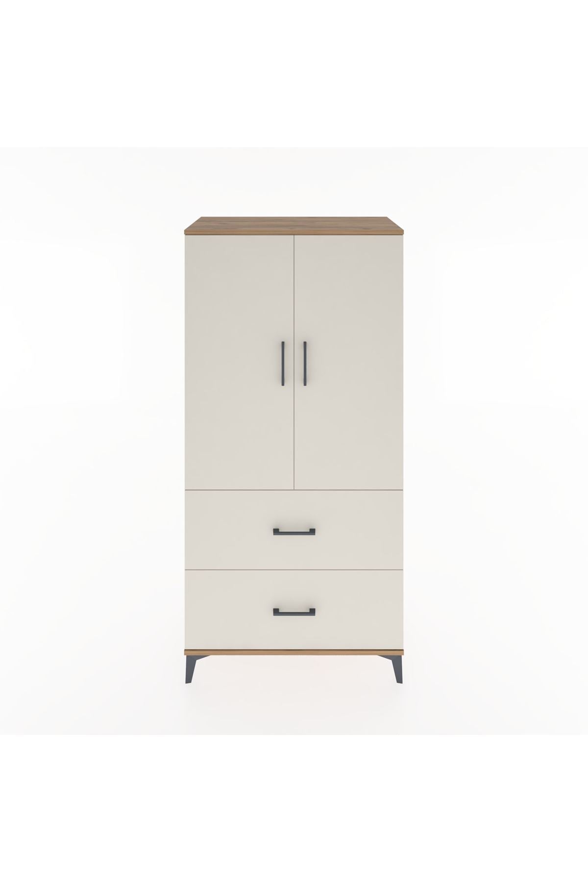 Hyperion Dolap 3 Raflı 2 Çekmeceli 2 Kapaklı 88x44x182 - S57M021V7B