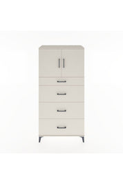 Hyperion Dolap Tek Raflı 4 Çekmeceli 2 Kapaklı 88x44x182 - S57M023V1B